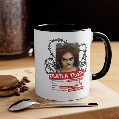 Trayla Trapped Mugshot Mug (11oz)